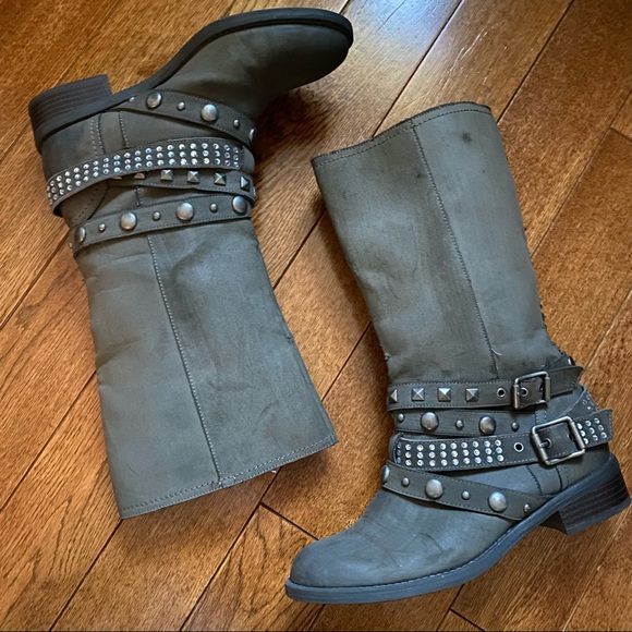 Vera Wang Shoes - Studded leather boots